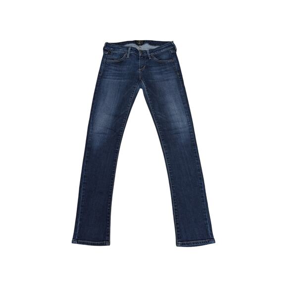 Y2K AGOLDE Chloe Low Rise Skinny Jeans Dark Wash Blue Stretch Slim Womens Denim - Picture 1 of 7